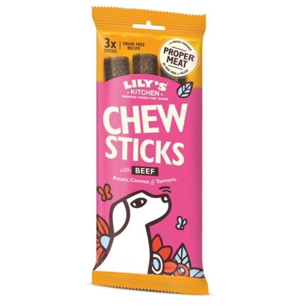 Lily’s kitchen chew sticks with beef