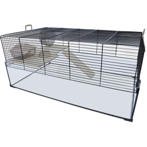 Interzoo hamsterkooi vision 78 zwart