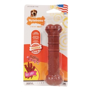 Nylabone textured dura chew beef jerkey voor harde bijters