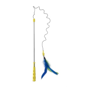 Jw cat telescopic flutter-ee feather kattenhengel