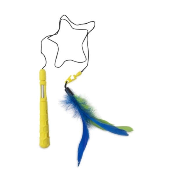 Jw cat telescopic flutter-ee feather kattenhengel