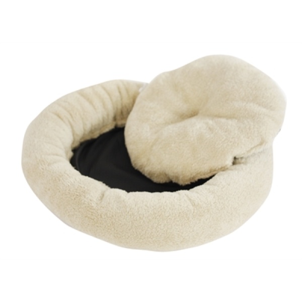 Foeiii basic pluche donut bruin