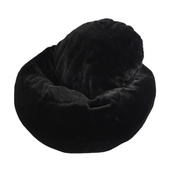 Foeiii cozy pluche relax donut zwart