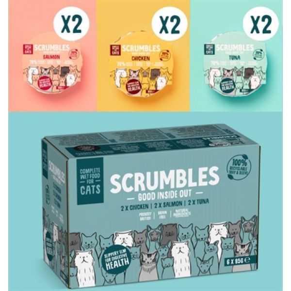 Scrumbles complete cat wet variety pack