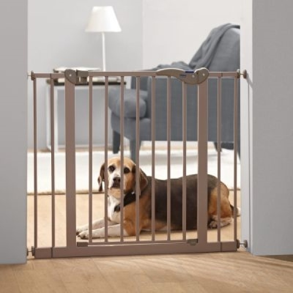 Savic dog barrier afsluithek met kleine deur grijs