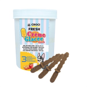 Croci fresh creme glacee ijsmix aardbei / pindakaas / melk