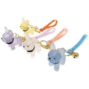 Croci sleutelhanger bulldog pastel assorti