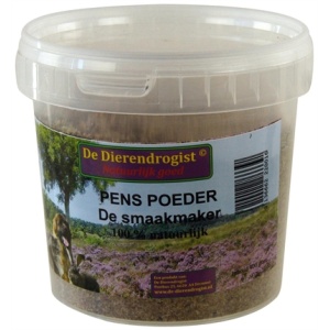 Dierendrogist gemalen penspoeder