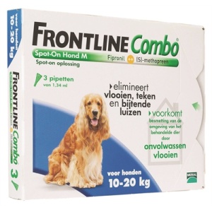 Frontline hond combo spot on 3 pack