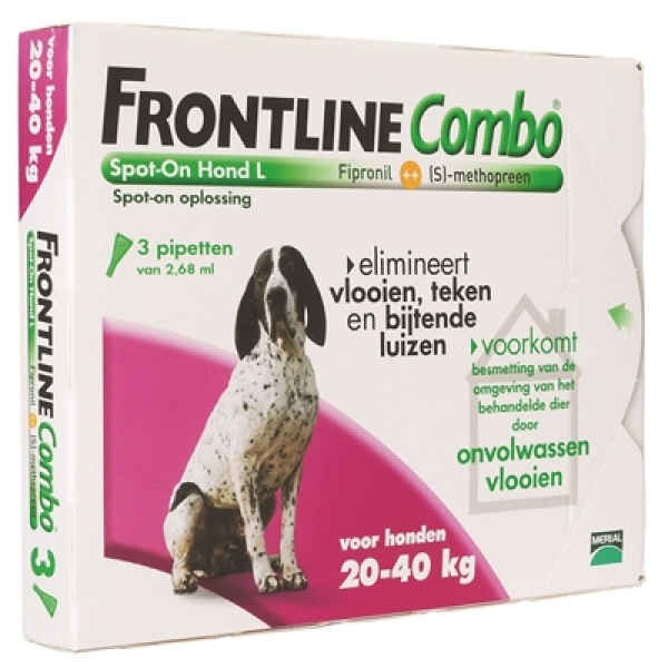 Frontline hond combo spot on 3 pack