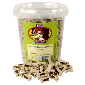 Petsnack botjes mini duo lam/rijst