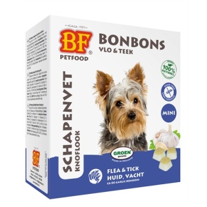 Biofood schapenvet mini bonbons knoflook