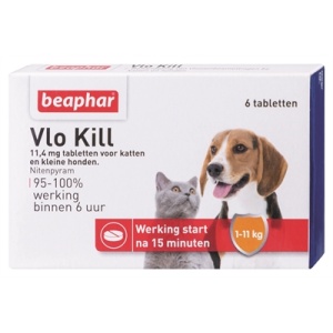 Beaphar vlo kill+ kleine hond/kat tot 11 kg