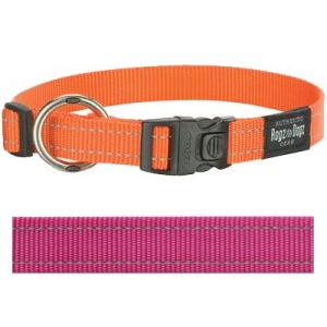 Rogz for dogs fanbelt halsband roze