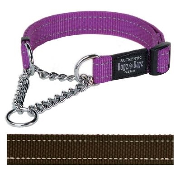 Rogz for dogs fanbelt choker choco