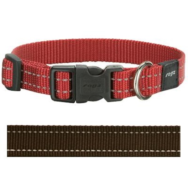 Rogz for dogs snake halsband choco