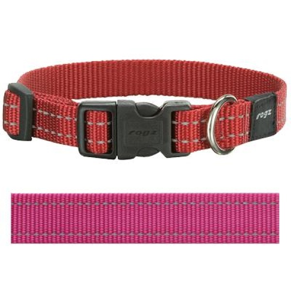 Rogz for dogs snake halsband roze