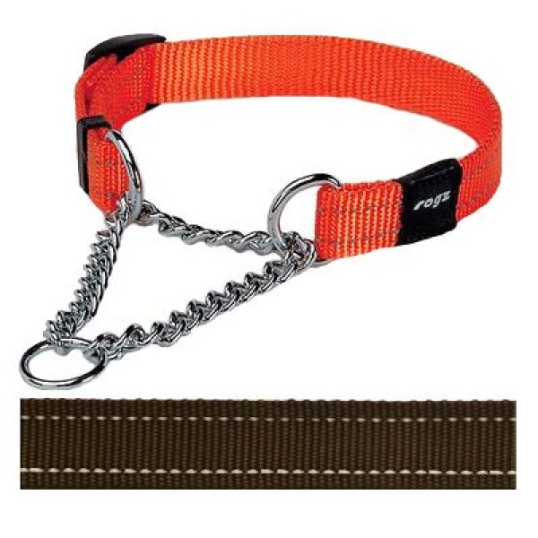 Rogz for dogs snake choker choco