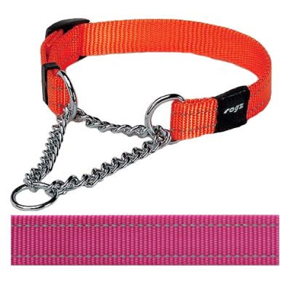 Rogz for dogs snake choker roze