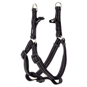 Rogz for dogs snake step-in tuig zwart