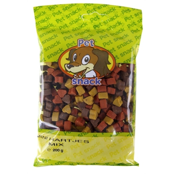 Petsnack mini hartjes mix