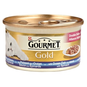 Gourmet gold luxe mix zeevis in saus met spinazie