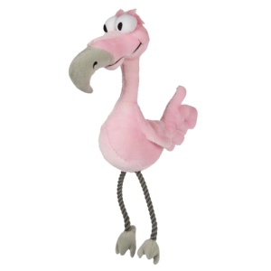 Happy pet bird brain flamingo