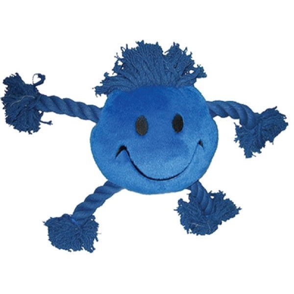 Happy pet happy faces pluche smiley blauw