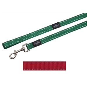 Rogz for dogs fanbelt long lijn rood