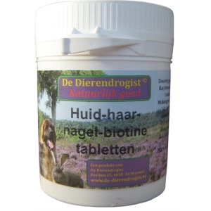 Dierendrogist huid-haar-nagel-biotine tabletten