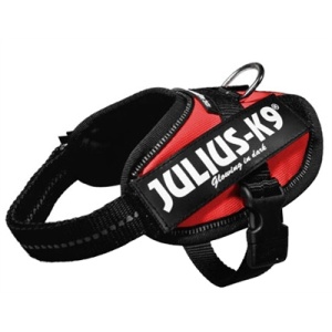 Julius k9 power-harnas/tuig voor labels rood