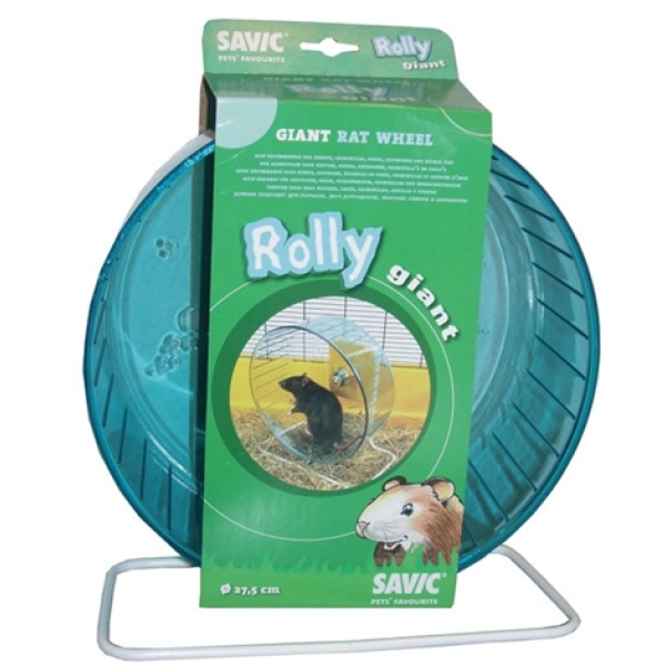 Savic plastic rattenmolen met standaard rolly giant