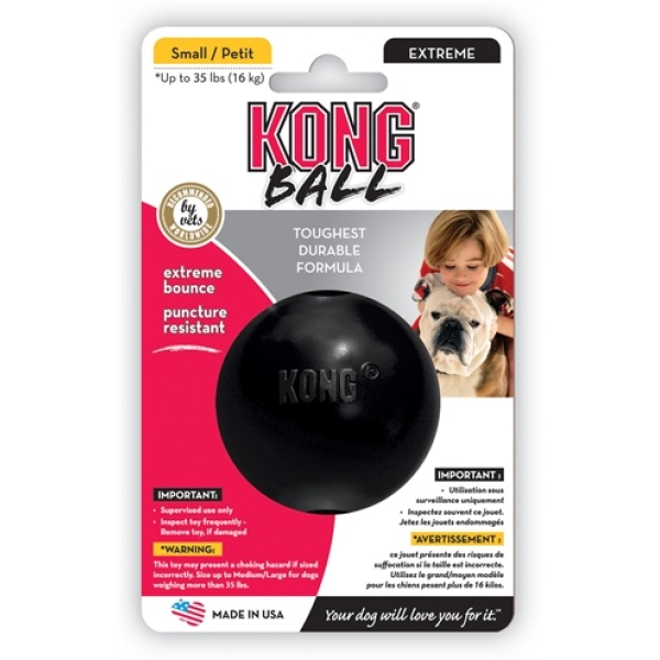 Kong extreme rubber bal zwart