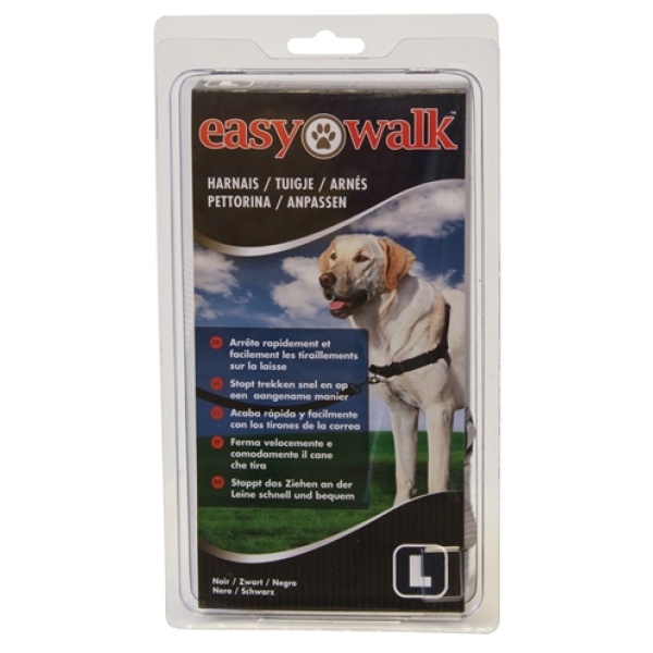 Premier easy walk anti-trek tuig zwart