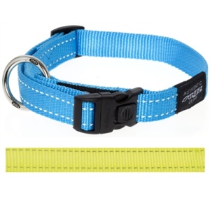 Rogz for dogs fanbelt halsband geel