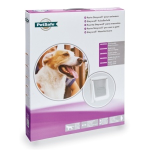 Petsafe hondenluik large wit/transparant