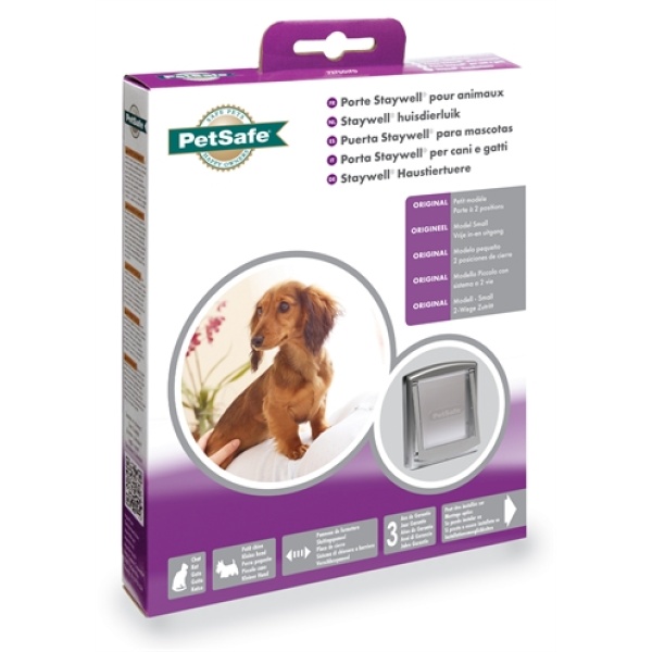 Petsafe kattenluik small zilver/transparant