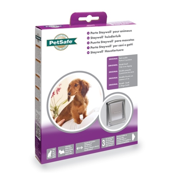 Petsafe kattenluik small zilver/transparant