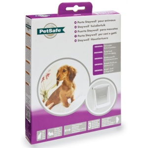 Petsafe kattenluik small wit/transparant